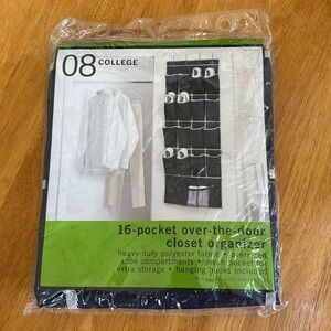 NWT Over The Door Closet Organizer 16 Pockets Shoes Storage College